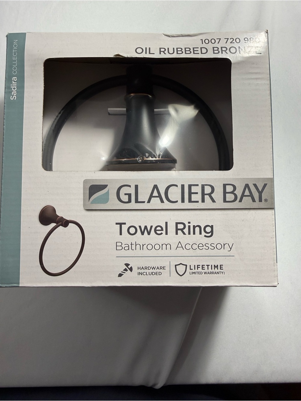 Glacier Bay Oil Rubbed Bronze Towel Ring - Bathroom Accessory